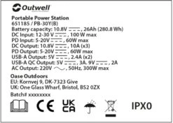 Outwell Akira 300 Power Station Draagbare Lithiumaccu -Buiten Kamperen Winkel 1070 1900 9f7df4ed c5db 4795 9fdb 697116fe000d 1280x960