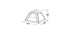 Easy Camp Comet 200 Koepeltent - 2 Personen 19 Easy Camp Comet 200 Koepeltent - 2 Personen -Buiten Kamperen Winkel 120338 comet 200 drawing perspective2