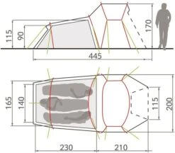 Vaude Chapel L XT Koepeltent - 3 Persoons -Buiten Kamperen Winkel 12823 5 resultaat