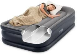 Intex Deluxe Pillow Rest Raised Luchtbed - Eenpersoons - Ingebouwde Elektrische Pomp -Buiten Kamperen Winkel 1320 1900 64132 inuse 2020 300