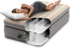 Intex Prime Comfort Luchtbed - Eenpersoons - Ingebouwde Elektrische Pomp -Buiten Kamperen Winkel 1320 1900 64162 inuse 2023 300