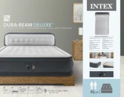 Intex Ultra Plush Headboard Luchtbed - Queensize - Ingebouwde Elektrische Pomp -Buiten Kamperen Winkel 1487 1900 64448nd pkg 2023 300