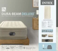Intex Ultra Plush Luchtbed - Eenpersoons - Ingebouwde Elektrische Pomp -Buiten Kamperen Winkel 1663 1900 64426nd pkg 2023 300
