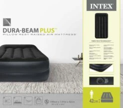 Intex Pillow Rest Raised Luchtbed - Eenpersoons -Buiten Kamperen Winkel 1669 1900 64122nd pkg 2023 300