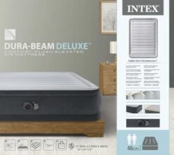 Intex Comfort Plush Hoog Luchtbed - Queensize - Ingebouwde Elektrische Pomp -Buiten Kamperen Winkel 1689 1900 64414nd pkg 2023 300