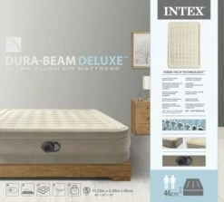 Intex Ultra Plush Luchtbed - Queensize - Ingebouwde Elektrische Pomp -Buiten Kamperen Winkel 1714 1900 64428nd pkg 2023 300