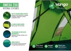 Vango Omega 250 Tunneltent - 2 Persoons - Groen 18 Vango Omega 250 Tunneltent - 2 Persoons - Groen -Buiten Kamperen Winkel 1900 1783 omega 250 8
