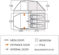 Vango Omega 350 Tunneltent - 3 Persoons - Groen -Buiten Kamperen Winkel 1900 1783 omega 350 1