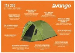 Vango Tay 300 Koepeltent - 3 Persoons - Groen 21 Vango Tay 300 Koepeltent - 3 Persoons - Groen -Buiten Kamperen Winkel 1900 1783 tay 300 3