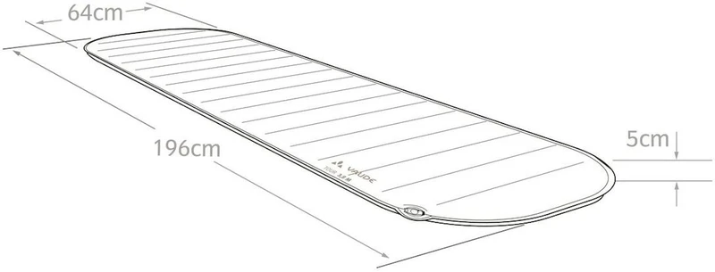 Vaude Tour 5 L Zelfopblazende Slaapmat 6 Vaude Tour 5 L Zelfopblazende Slaapmat - Afbeelding 4
