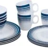 Bo-Camp Melamine Serviesset - 16-delig - Wit/Blauw 1 Bo-Camp Melamine Serviesset - 16-delig - Wit/Blauw -Buiten Kamperen Winkel 6181079 resultaat