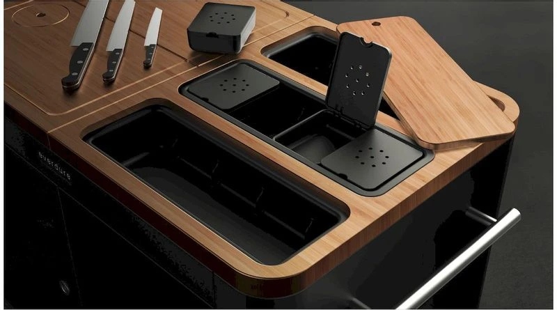 Everdure Barbecue Prep Kitchen - Mat Zwart 6 Everdure Barbecue Prep Kitchen - Mat Zwart - Afbeelding 4