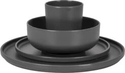 Bo-Camp Patom Melamine Serviesset - 16-delig - Antraciet 11 Bo-Camp Patom Melamine Serviesset - 16-delig - Antraciet -Buiten Kamperen Winkel 699 1200 6181462 04