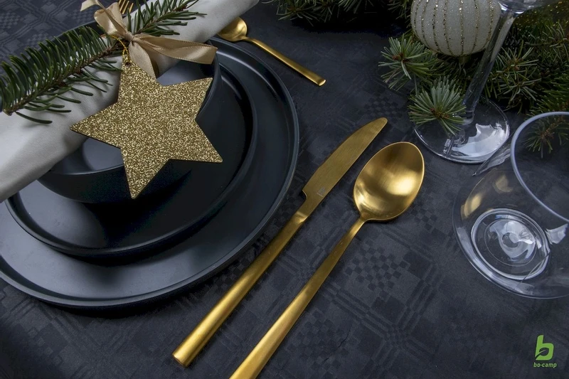 Bo-Camp Patom Melamine Serviesset - 16-delig - Antraciet 4 Bo-Camp Patom Melamine Serviesset - 16-delig - Antraciet - Afbeelding 2