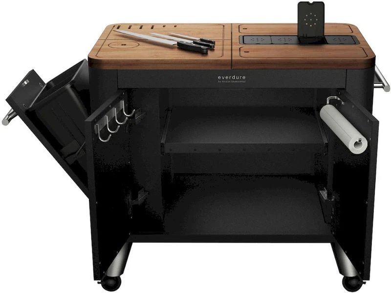 Everdure Barbecue Prep Kitchen - Mat Zwart 4 Everdure Barbecue Prep Kitchen - Mat Zwart - Afbeelding 2