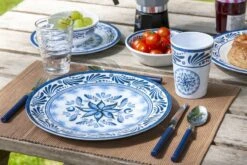 Bo-Camp Old Dutch Melamine Serviesset - 16-delig -Buiten Kamperen Winkel 900 1350 6181360 10