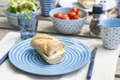 Bo-Camp Mix & Match Melamine Serviesset - 16-delig - Blauw -Buiten Kamperen Winkel 900 1350 6181382 10