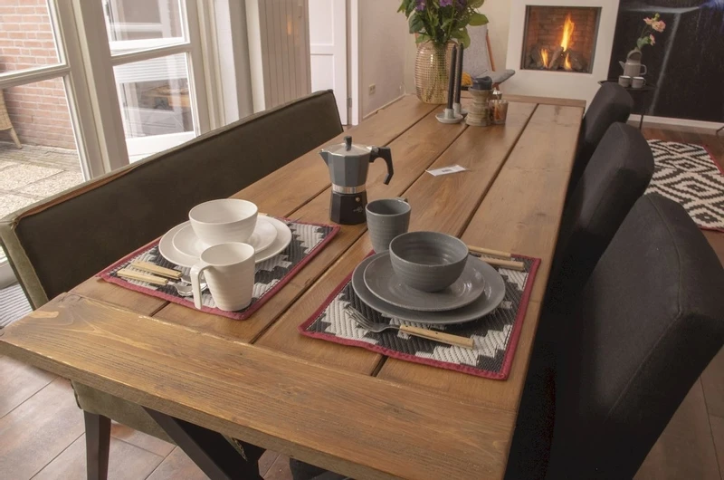 Bo-Camp Stone Melamine Serviesset - 16-delig - Grijs 7 Bo-Camp Stone Melamine Serviesset - 16-delig - Grijs - Afbeelding 5