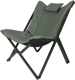 Bo-Camp Industrial Molfat Relaxstoel - Groen/Grijs -Buiten Kamperen Winkel 900 865 1200353 02