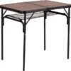 Bo-Camp Industrial Decatur 90 X 60 Campingtafel - Zwart/houtlook -Buiten Kamperen Winkel 900 908 1404200