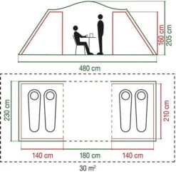 Coleman Spruce Falls 4 Vis-a-vis Tent - 4 Persoons -Buiten Kamperen Winkel 900 917 spruce falls 7
