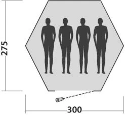 Easy Camp Bolide 400 Tipitent - 4 Personen -Buiten Kamperen Winkel 900 983 plattegrond bolide 2