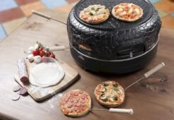 Bestron Pizza Gourmetset - 6 Personen -Buiten Kamperen Winkel bestron pizzaoven 6 personen 8