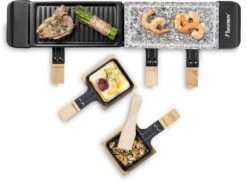 Bestron Raclette/Steengrill - 4 Personen -Buiten Kamperen Winkel bestron raclettesteengrill 4 personen 5