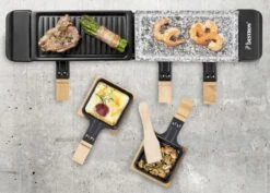 Bestron Raclette/Steengrill - 4 Personen -Buiten Kamperen Winkel bestron raclettesteengrill 4 personen 6