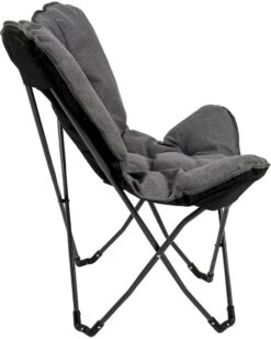 Bo-Camp Urban Outdoor Grainger Vlinderstoel - Antraciet -Buiten Kamperen Winkel bo camp grainger vlinderstoel grijs 8