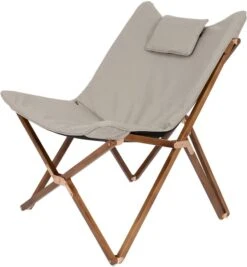 Bo-Camp Urban Outdoor Bloomsbury Vlinderstoel - Beige - M -Buiten Kamperen Winkel bo camp bloomsburry relaxstoel m beige 1 1