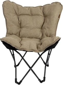 Bo-Camp Urban Outdoor Grainger Vlinderstoel - Beige -Buiten Kamperen Winkel bo camp grainger vlinderstoel beige 4
