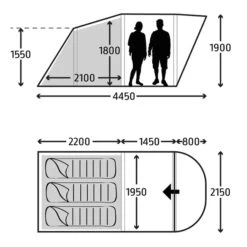 Kampa Brean 3 Air Opblaasbare Tunneltent - 3 Persoons 19 Kampa Brean 3 Air Opblaasbare Tunneltent - 3 Persoons -Buiten Kamperen Winkel brean3air 1