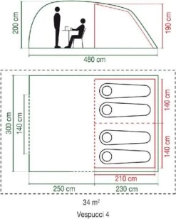 Coleman Vespucci 4 Tunneltent - 4 Persoons 17 Coleman Vespucci 4 Tunneltent - 4 Persoons -Buiten Kamperen Winkel flo 2000019537 01 resultaat
