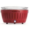 LotusGrill XL Hybrid Houtskoolbarbecue - Rood -Buiten Kamperen Winkel lotusgrill xl rood