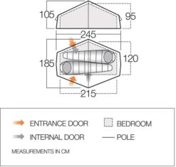 Vango Nevis 200 Tunneltent - 2 Persoons -Buiten Kamperen Winkel vango nevis 200 2